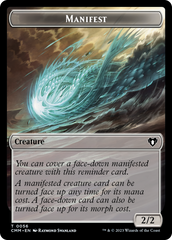 Manifest // Phyrexian Germ Double-Sided Token [Commander Masters Tokens] | Total Play