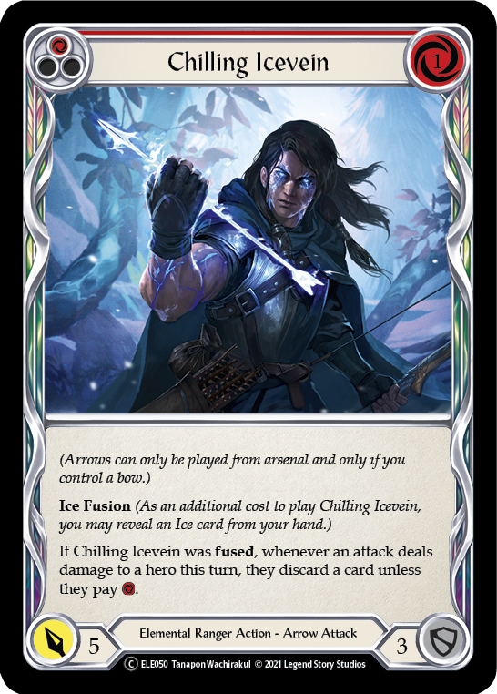 Chilling Icevein (Red) [U-ELE050] (Tales of Aria Unlimited)  Unlimited Normal | Total Play