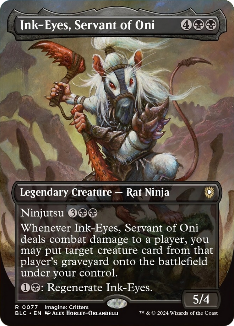 Ink-Eyes, Servant of Oni (Borderless) [Bloomburrow Commander] | Total Play