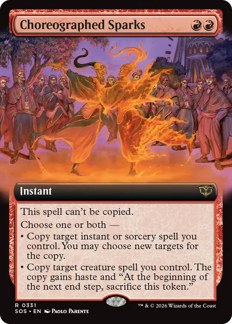Choreographed Sparks (Extended Art) [Secrets of Strixhaven] | Total Play