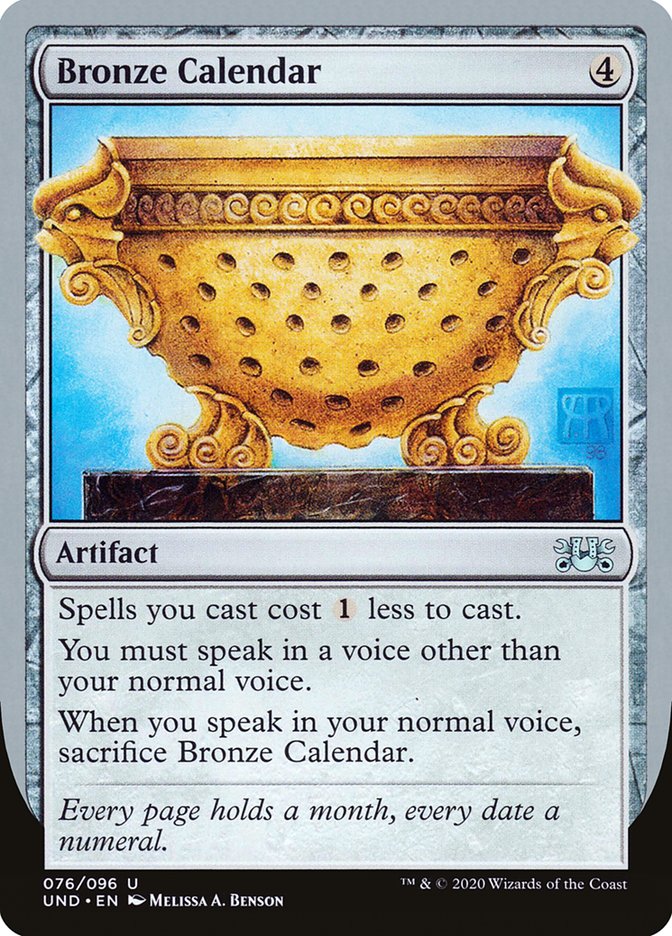 Bronze Calendar [Unsanctioned] | Total Play