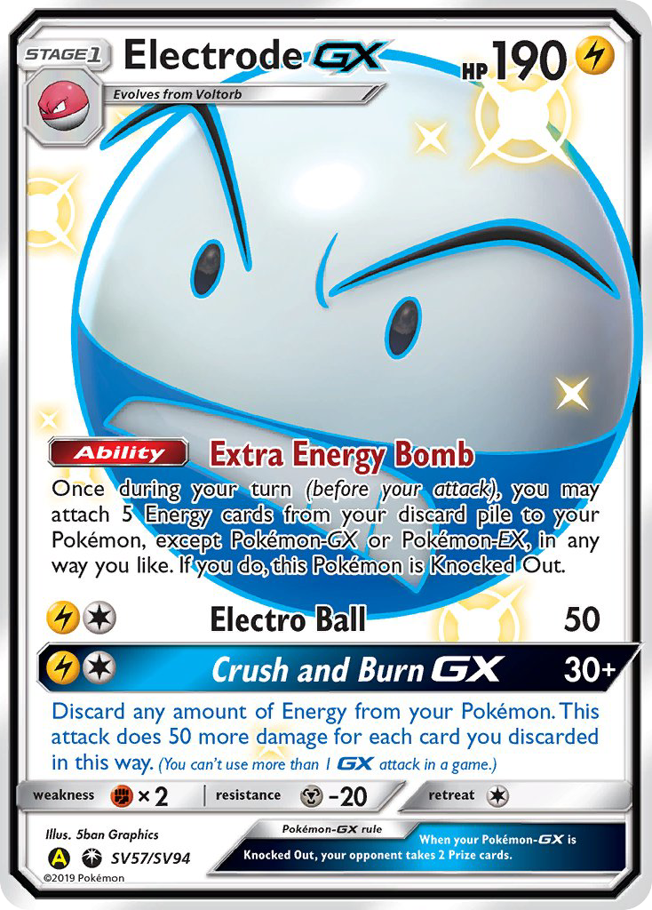 Electrode GX (SV57/SV94) [Sun & Moon: Hidden Fates - Shiny Vault] | Total Play