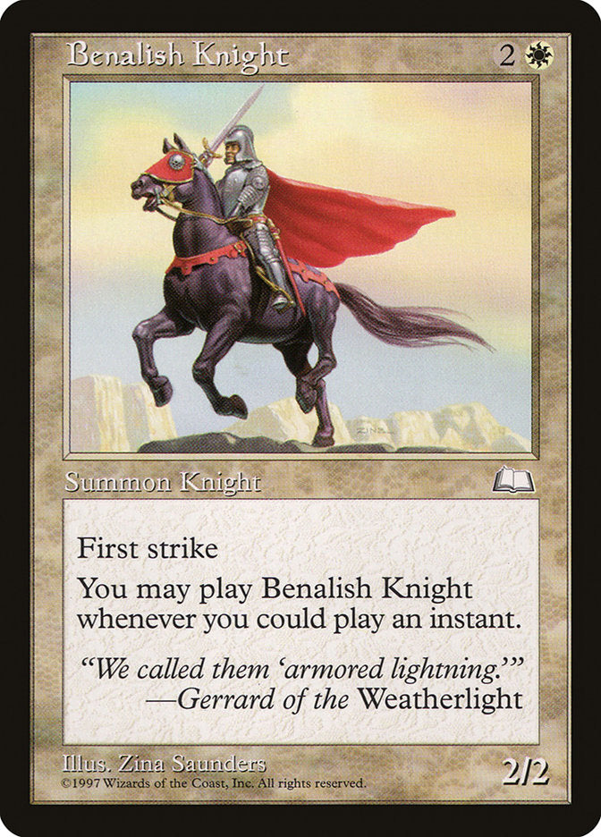 Benalish Knight [Weatherlight] | Total Play