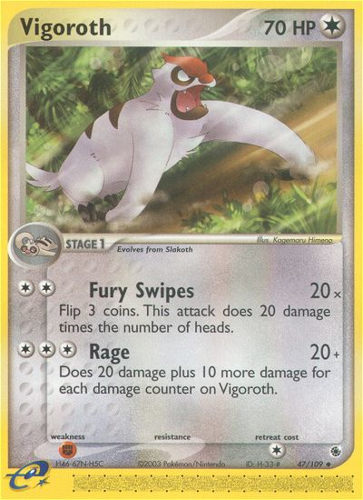 Vigoroth (47/109) [EX: Ruby & Sapphire] | Total Play