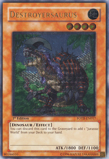 Destroyersaurus [FOTB-EN017] Ultimate Rare | Total Play