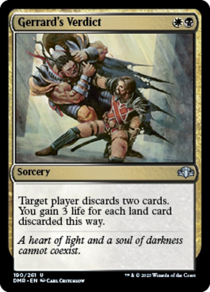 Gerrard's Verdict [Dominaria Remastered] | Total Play
