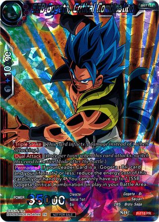 SSB Gogeta, Critical Combination (P-118) [Promotion Cards] | Total Play