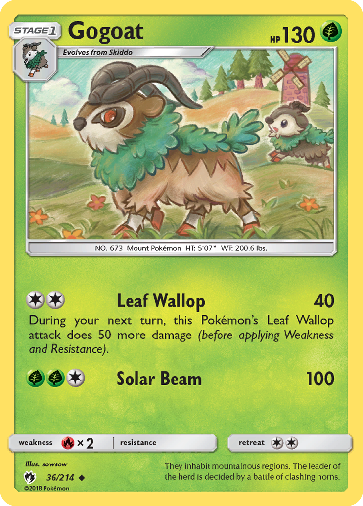 Gogoat (36/214) [Sun & Moon: Lost Thunder] | Total Play