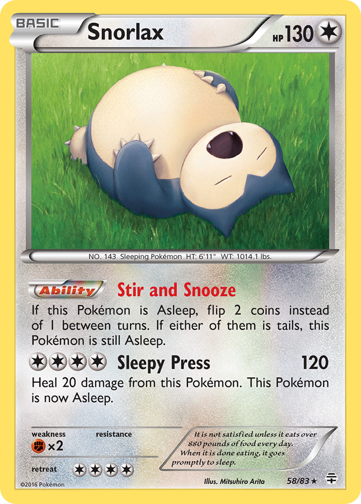Snorlax (58/83) [XY: Generations] | Total Play
