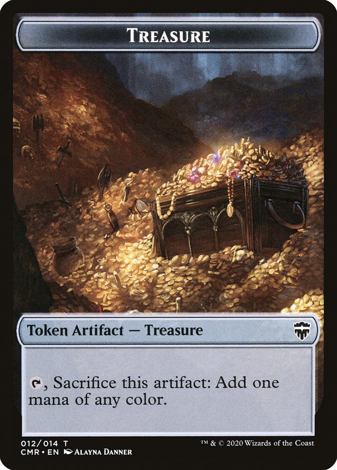 Angel // Treasure Double-Sided Token [Commander Legends Tokens] | Total Play
