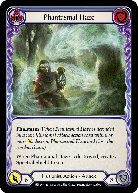 Phantasmal Haze (Blue) [EVR149] (Everfest)  1st Edition Rainbow Foil | Total Play