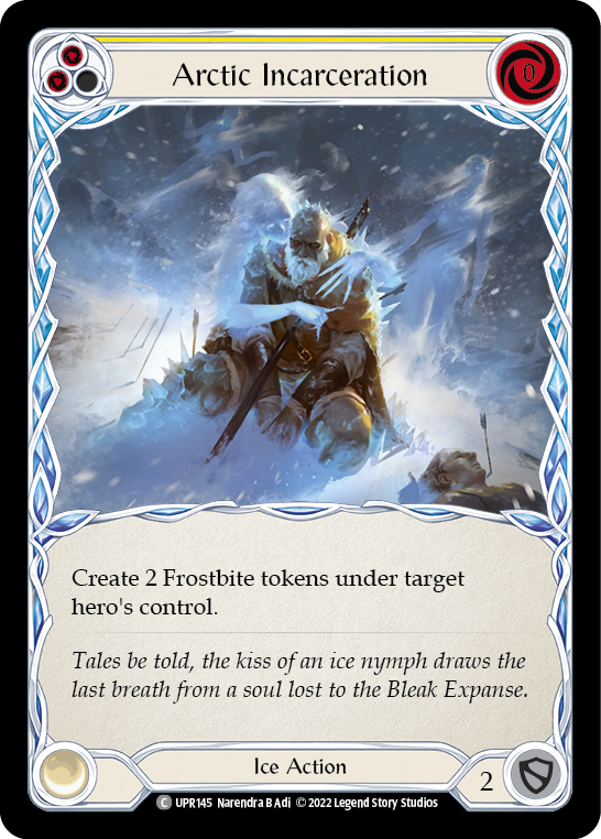 Arctic Incarceration (Yellow) [UPR145] (Uprising)  Rainbow Foil | Total Play