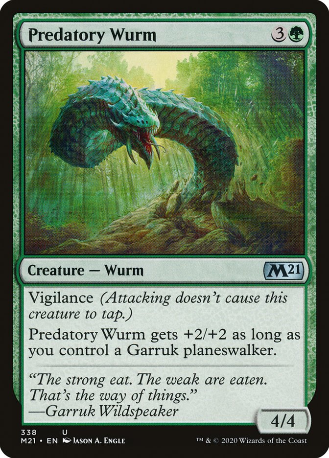 Predatory Wurm [Core Set 2021] | Total Play
