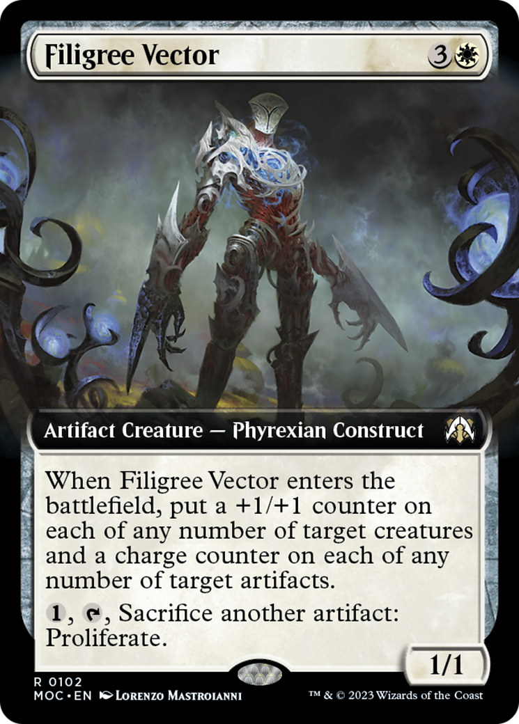 Filigree Vector (Extended Art) [March of the Machine Commander] | Total Play