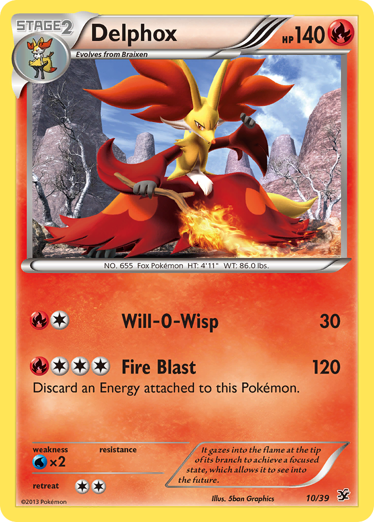Delphox (10/39) [XY: Kalos Starter Set] | Total Play