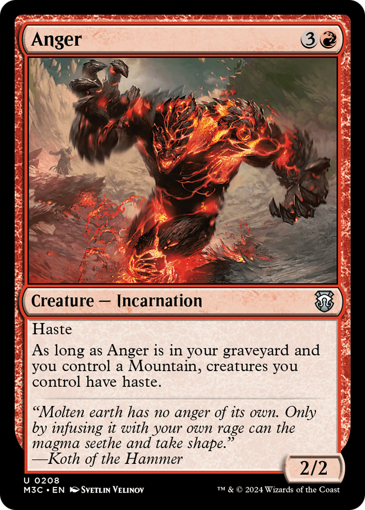 Anger (Ripple Foil) [Modern Horizons 3 Commander] | Total Play