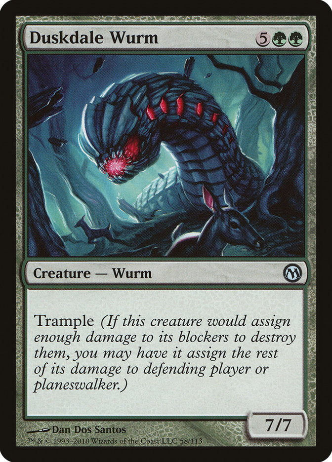 Duskdale Wurm [Duels of the Planeswalkers] | Total Play