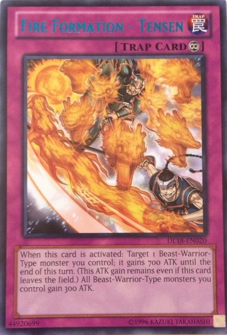 Fire Formation - Tensen (Blue) [DL18-EN020] Rare | Total Play