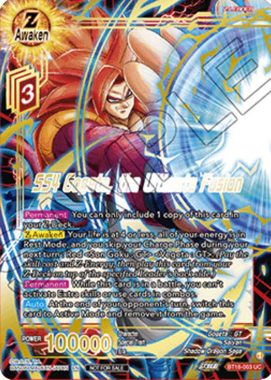 SS4 Gogeta, the Ultimate Fusion (Zenkai Cup 2022 Champion) (BT18-003) [Tournament Promotion Cards] | Total Play
