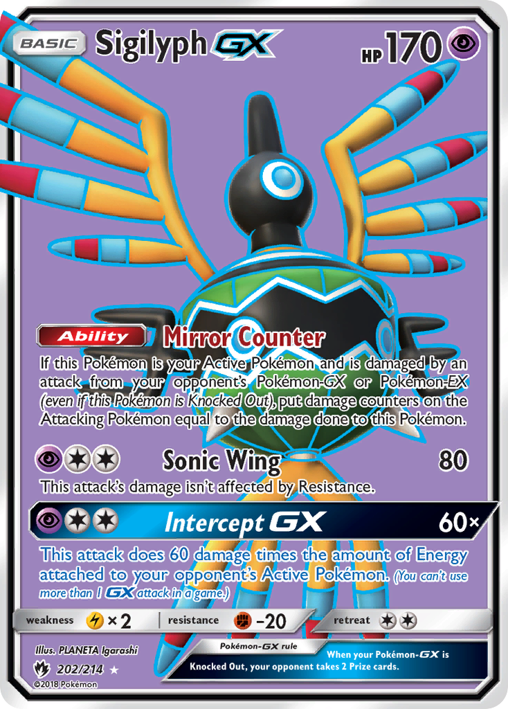 Sigilyph GX (202/214) [Sun & Moon: Lost Thunder] | Total Play