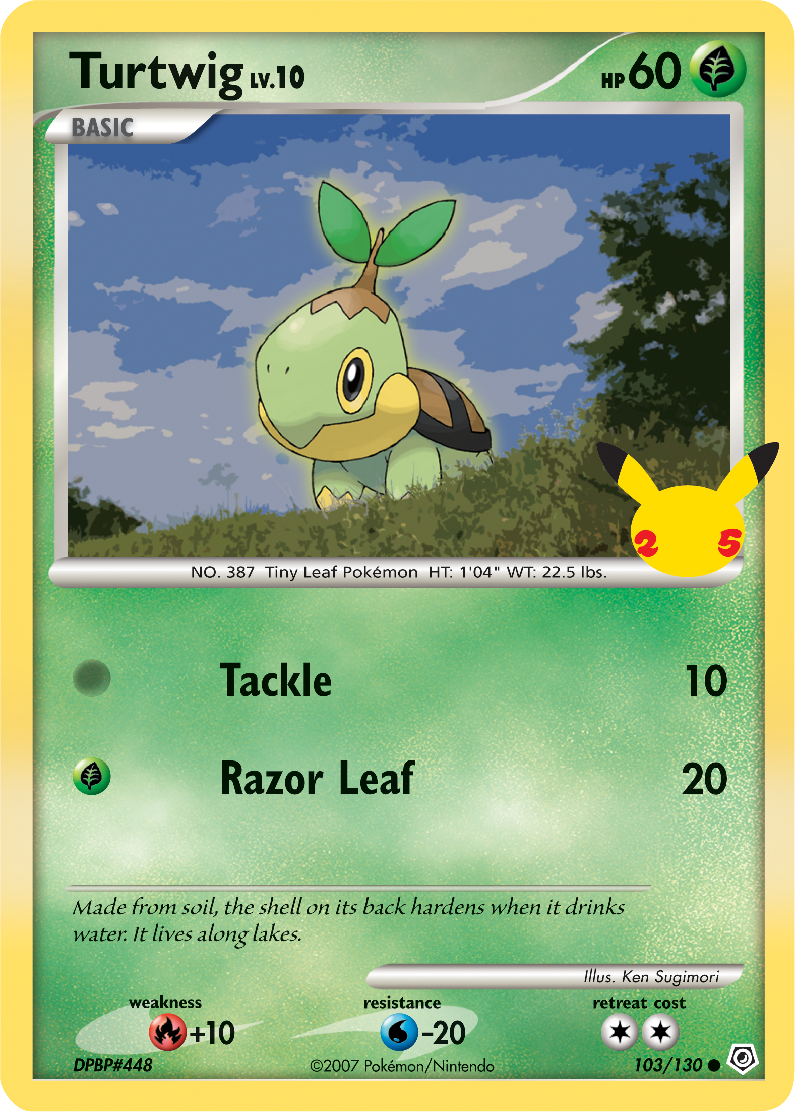 Turtwig (103/130) (Jumbo Card) [First Partner Pack] | Total Play