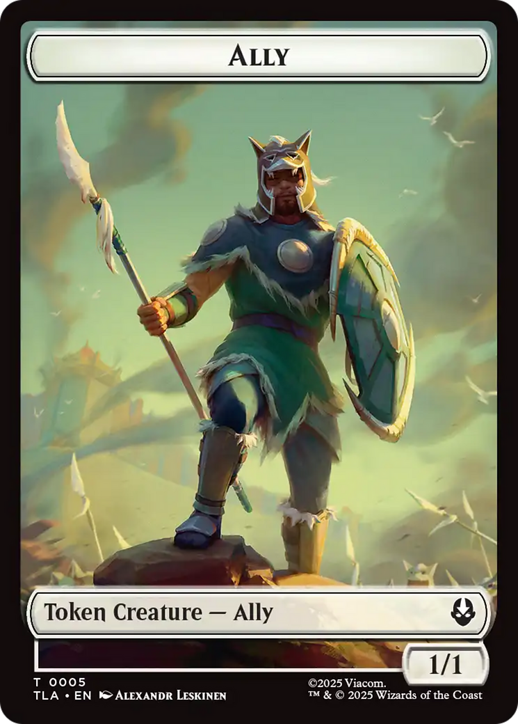 Ally (0005) // Clue (0018) Double-Sided Token [Avatar: The Last Airbender Tokens] | Total Play