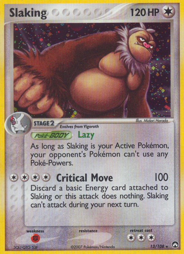 Slaking (13/108) [EX: Power Keepers] | Total Play