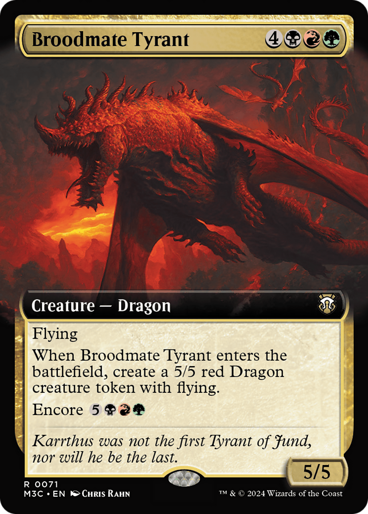 Broodmate Tyrant (Extended Art) [Modern Horizons 3 Commander] | Total Play