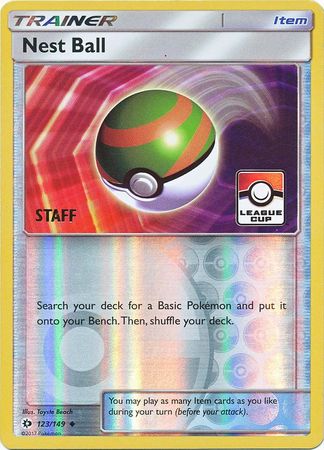 Nest Ball (123/149) (League Promo Staff) [Sun & Moon: Base Set] | Total Play
