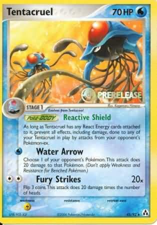 Tentacruel (45/92) (Prerelease Promo) [Nintendo: Black Star Promos] | Total Play