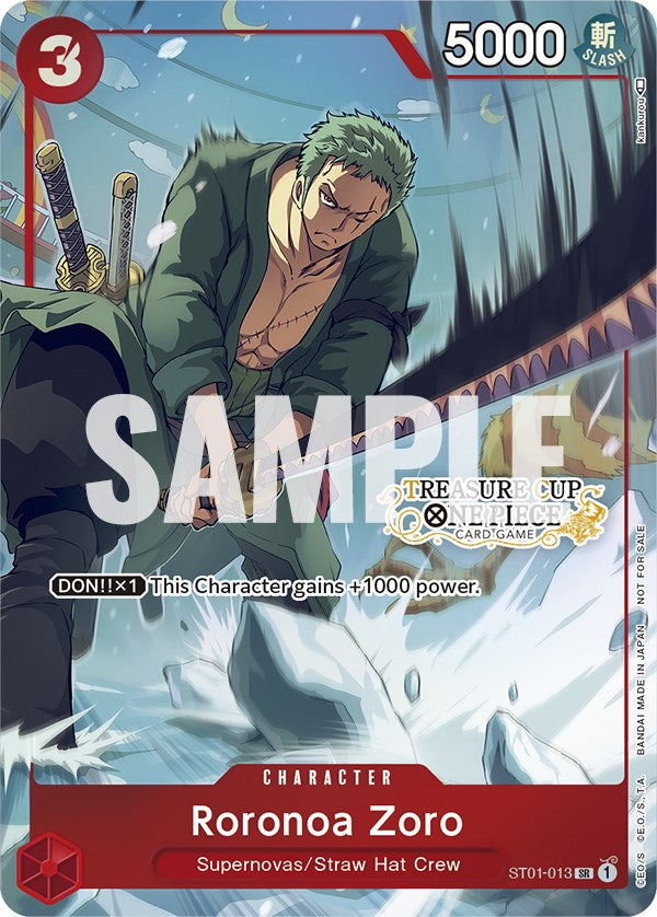 Roronoa Zoro (Treasure Cup) [One Piece Promotion Cards] | Total Play