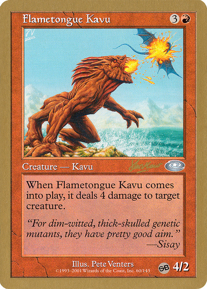 Flametongue Kavu (Sim Han How) (SB) [World Championship Decks 2002] | Total Play