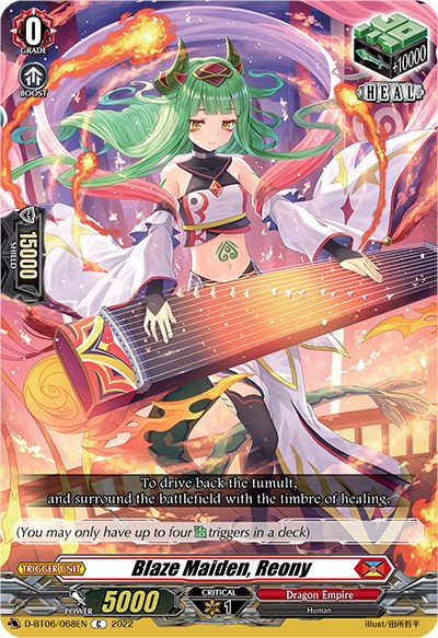 Blaze Maiden, Reony (D-BT06/068EN) [Blazing Dragon Reborn] | Total Play
