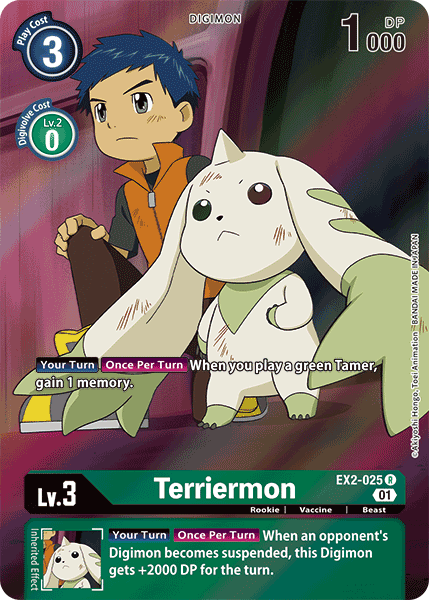 Terriermon [EX2-025] (Alternate Art) [Digital Hazard] | Total Play