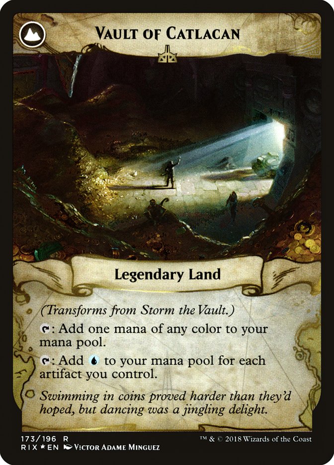 Storm the Vault // Vault of Catlacan [Rivals of Ixalan Prerelease Promos] | Total Play