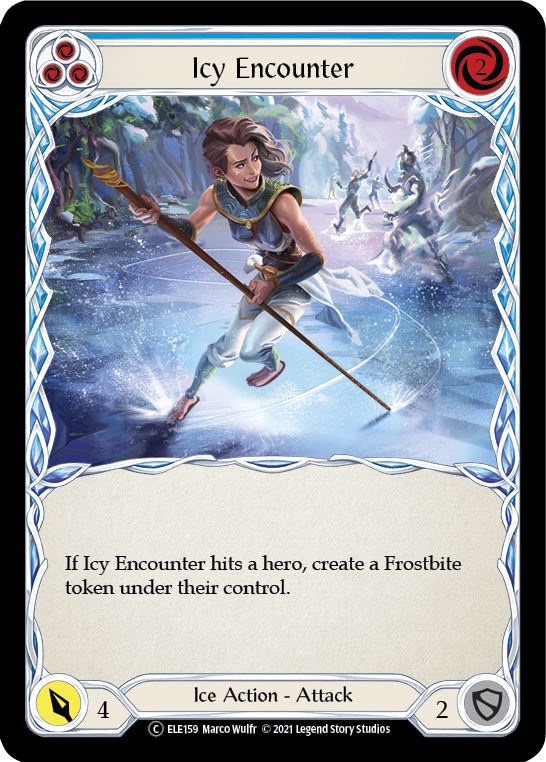 Icy Encounter (Blue) [U-ELE159] (Tales of Aria Unlimited)  Unlimited Normal | Total Play