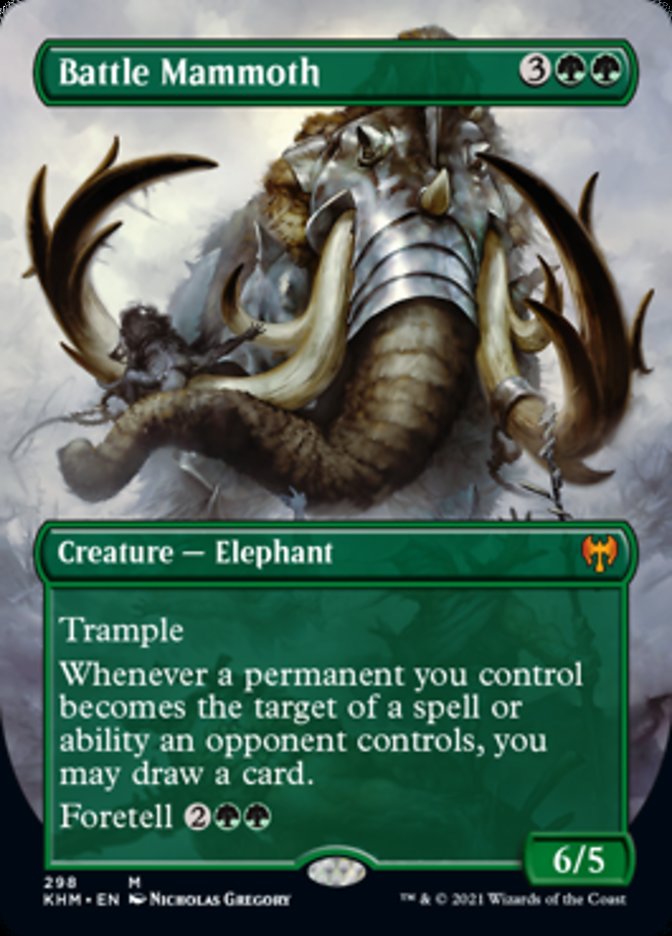 Battle Mammoth (Borderless Alternate Art) [Kaldheim] | Total Play