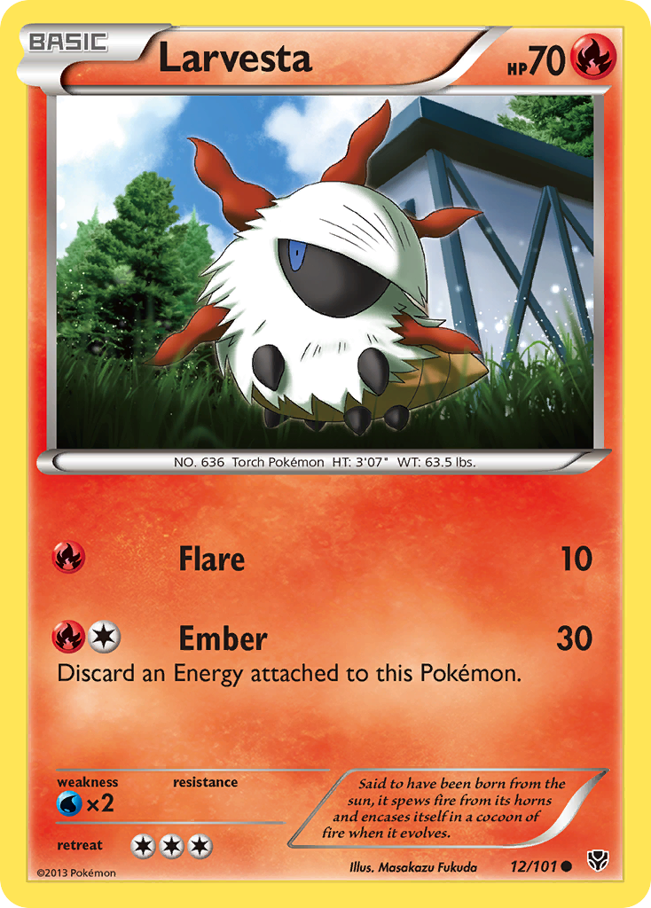 Larvesta (12/101) [Black & White: Plasma Blast] | Total Play
