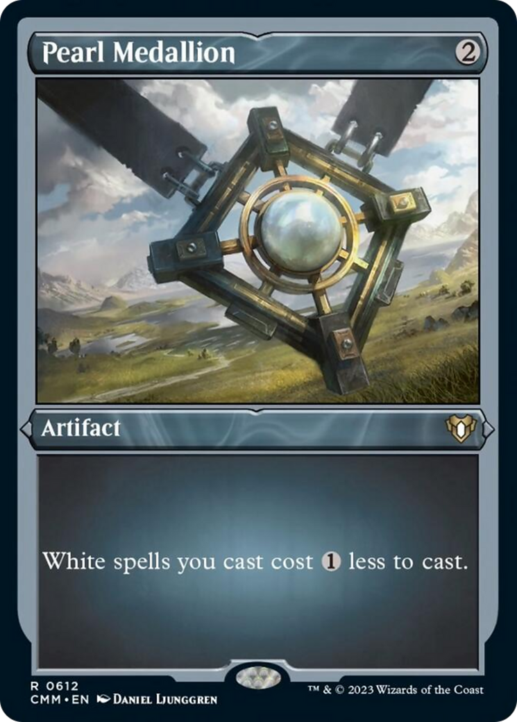 Pearl Medallion (Foil Etched) [Commander Masters] | Total Play
