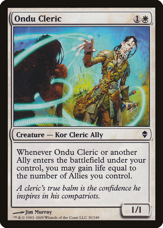 Ondu Cleric [Zendikar] | Total Play