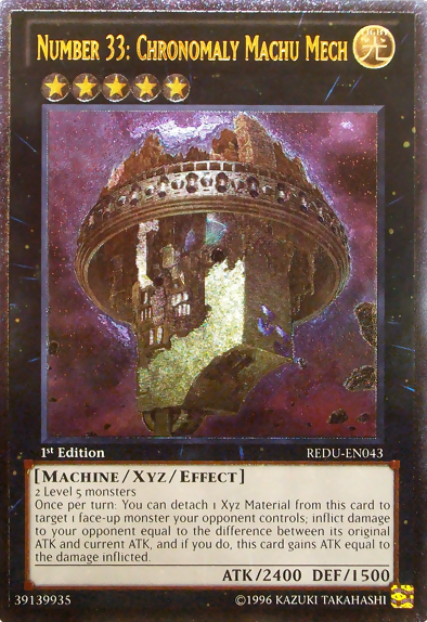 Number 33: Chronomaly Machu Mech [REDU-EN043] Ultimate Rare | Total Play