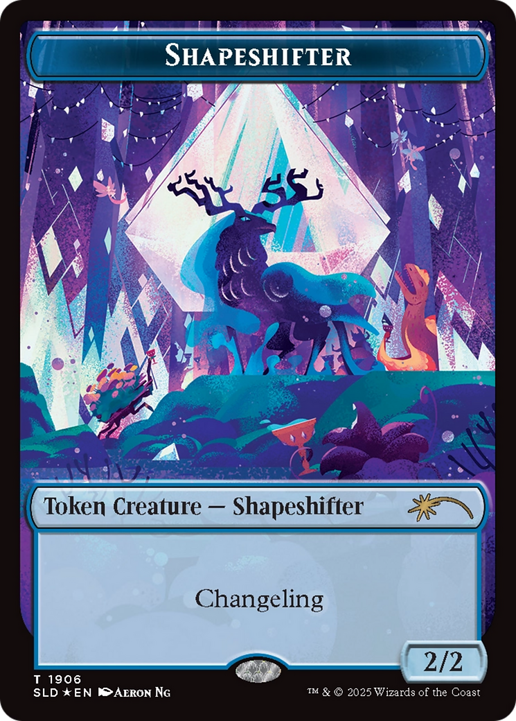 Shapeshifter Token (1906) (Double Rainbow Foil) [Secret Lair Drop Series] | Total Play