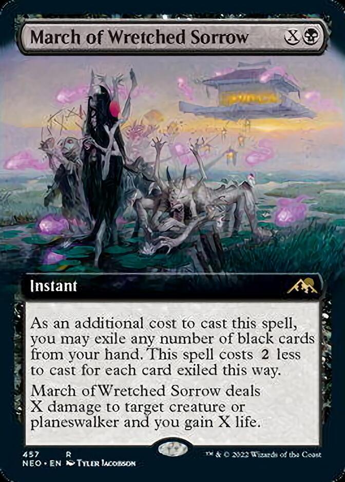 March of Wretched Sorrow (Extended Art) [Kamigawa: Neon Dynasty] | Total Play