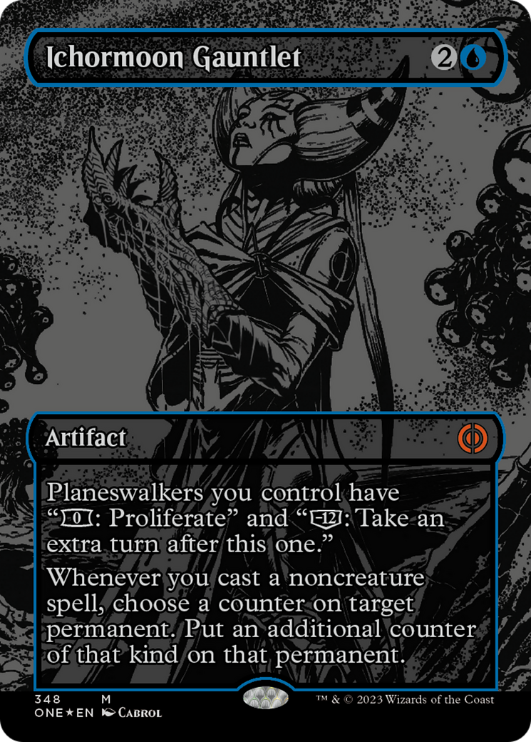 Ichormoon Gauntlet (Oil Slick Raised Foil) [Phyrexia: All Will Be One] | Total Play