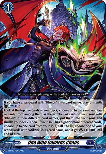 One Who Governs Chaos (D-PR/137EN) [D Promo Cards] | Total Play