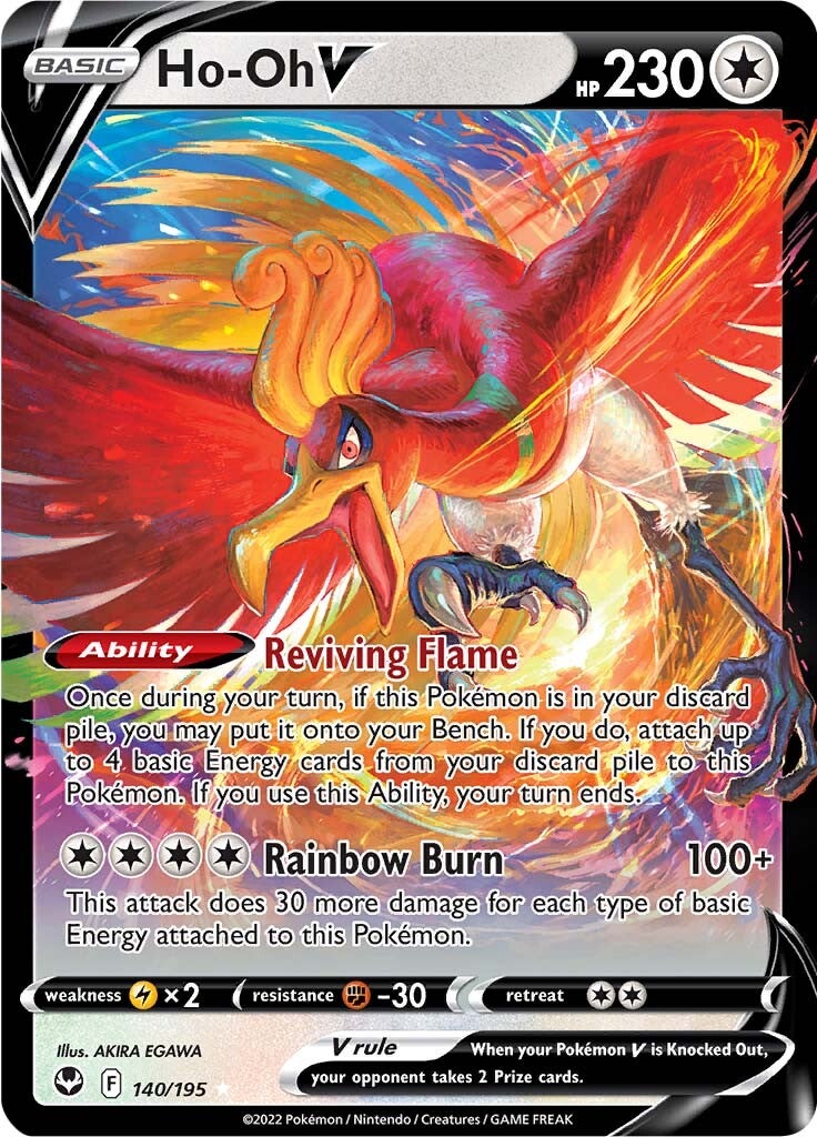 Ho-oh V (140/195) [Sword & Shield: Silver Tempest] | Total Play