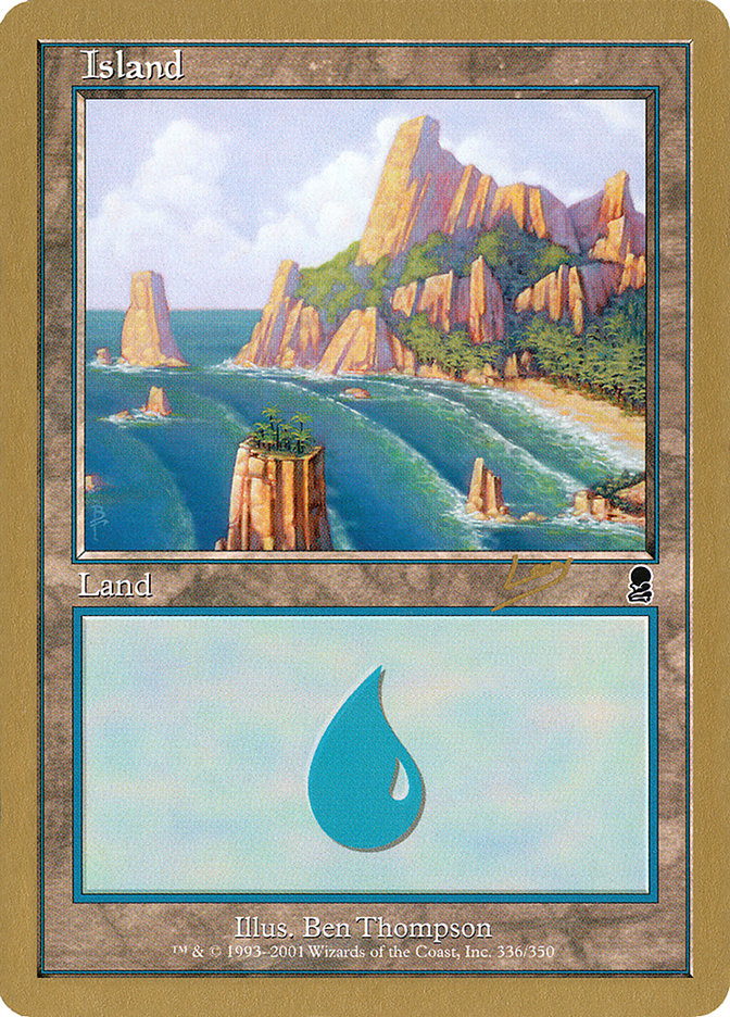 Island (rl336a) (Raphael Levy) [World Championship Decks 2002] | Total Play
