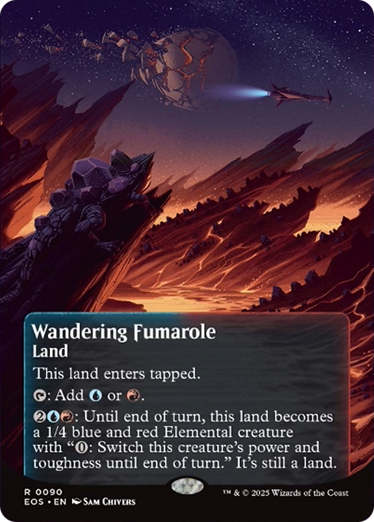 Wandering Fumarole (0090) (Borderless) [Edge of Eternities: Stellar Sights] | Total Play