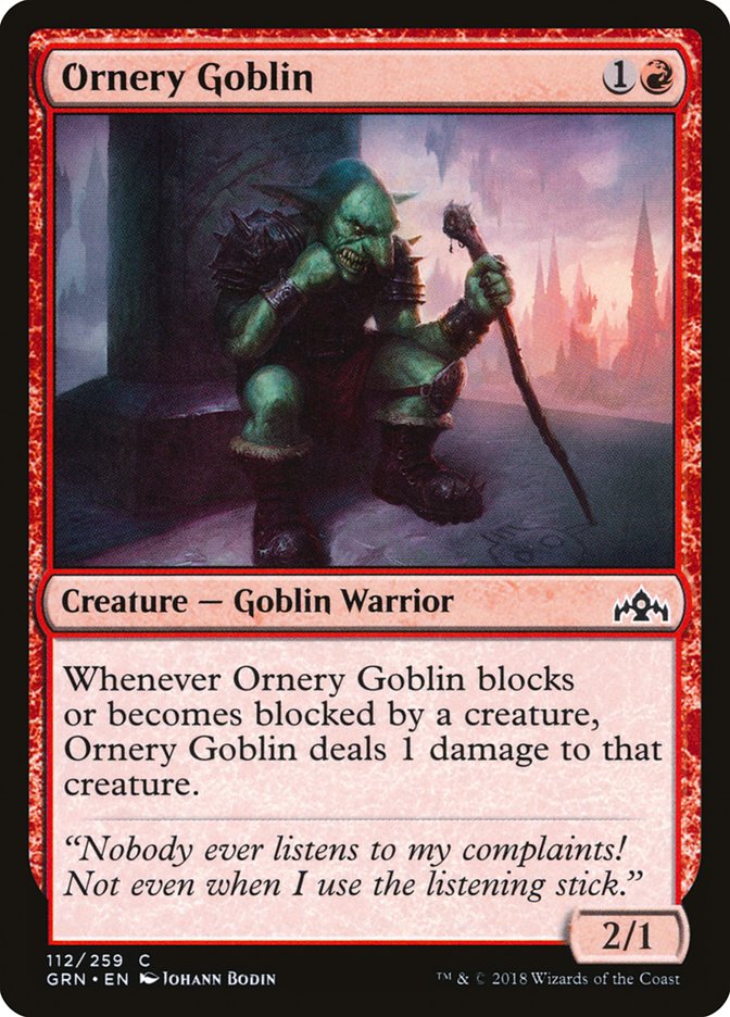 Ornery Goblin [Guilds of Ravnica] | Total Play