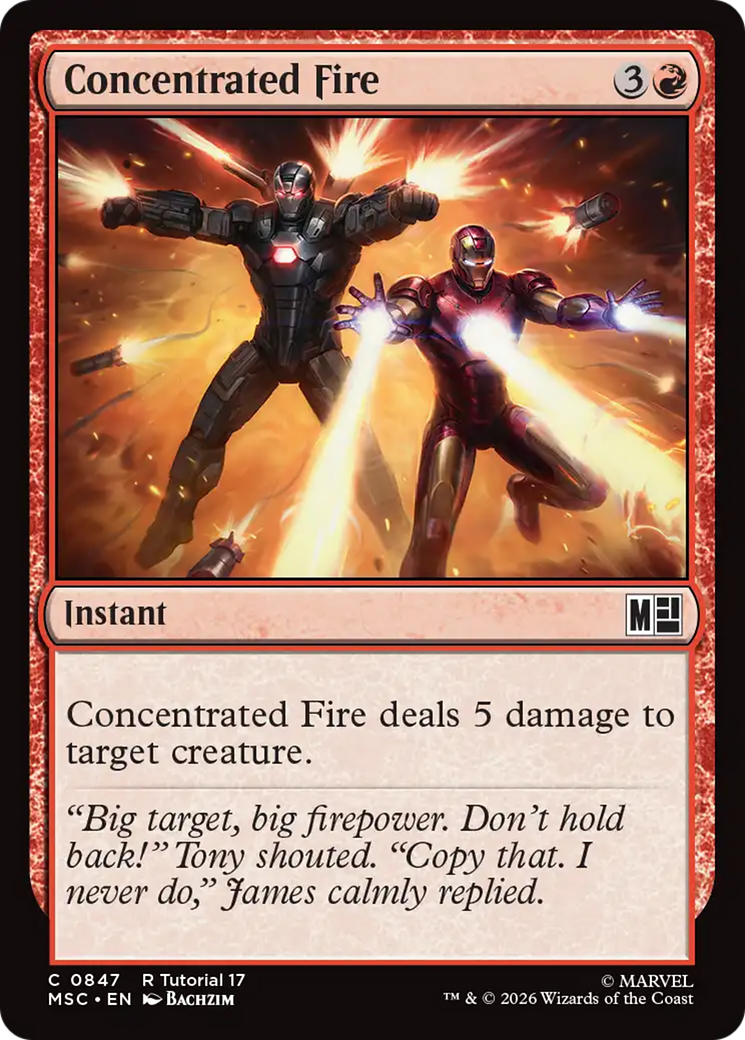 Concentrated Fire [Marvel Super Heroes Commander] | Total Play